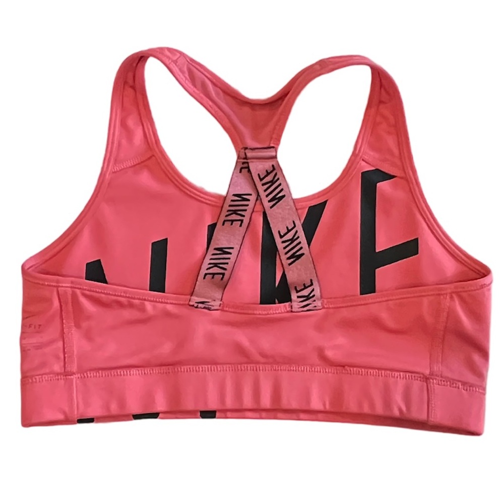 Nike Dri-Fit Sports Bra Pink-Coral Large - Picture 5 of 5